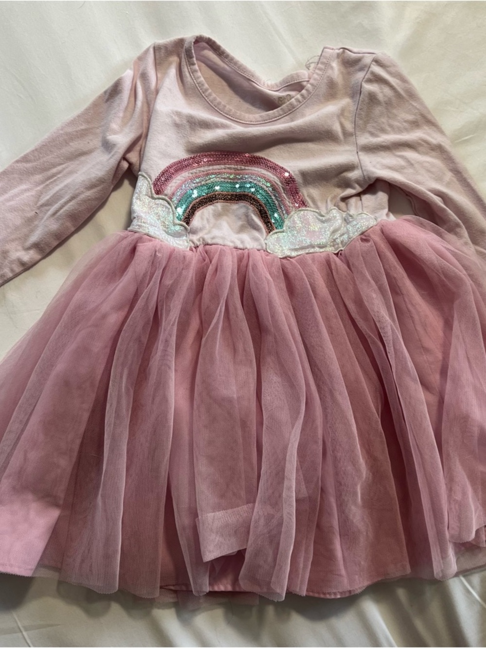 Hanna Andersson cat&jack pair Pink Tulle Dress & Navy Embroidered Unicorn Dress - Picture 4 of 5